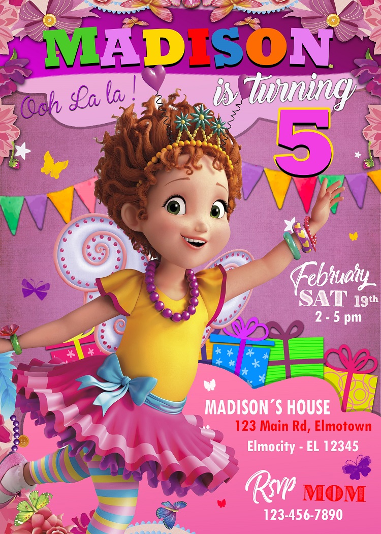 Fancy Nancy Birthday Party Invitation Sweet Invite