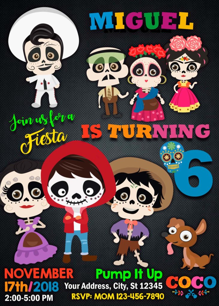 Coco Birthday Party Invitation 5 | Fantastic Invite