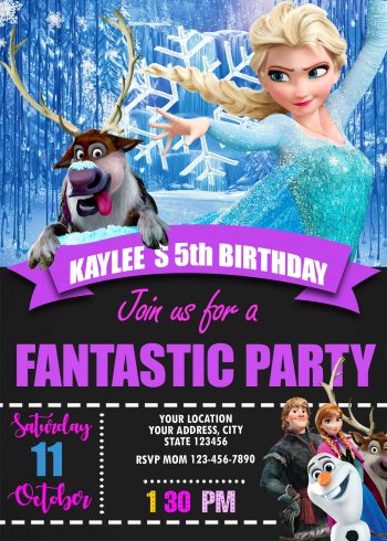 Frozen Birthday Party Invitation
