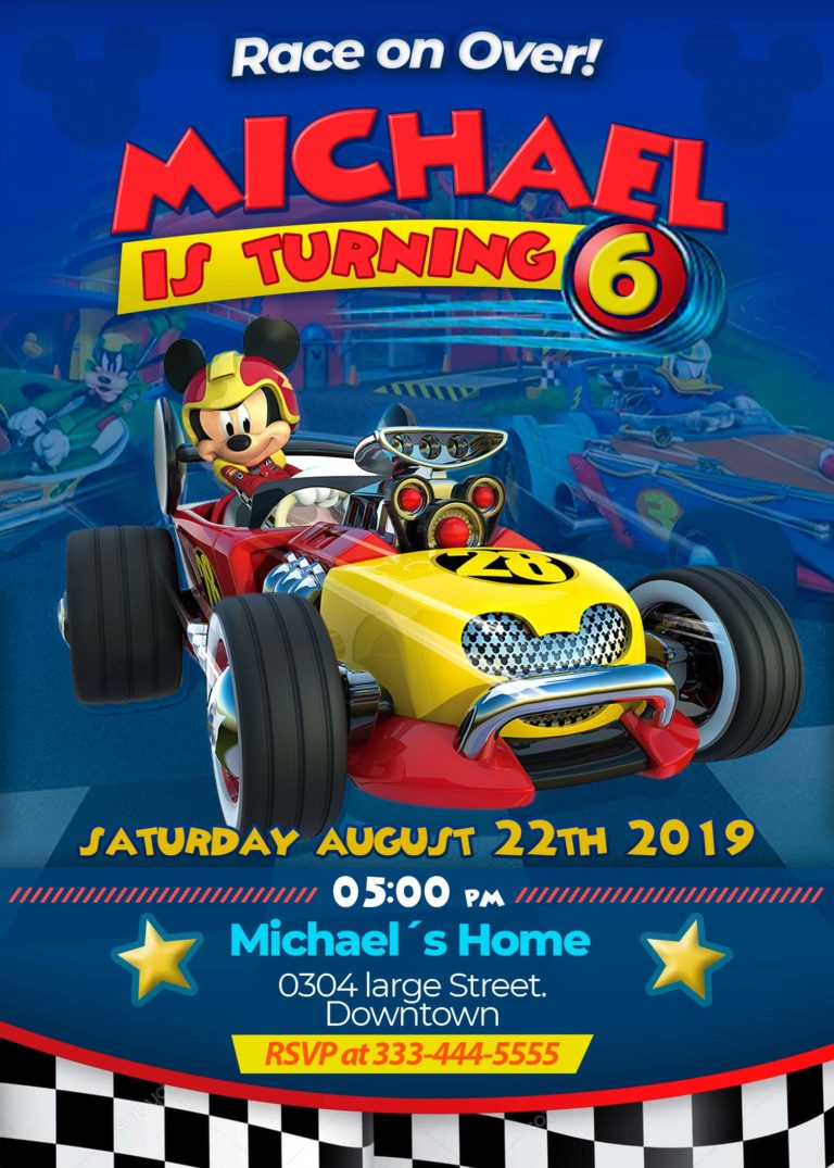 Mickey and the Roadster Racers Printable Party Kit | Instant download ...