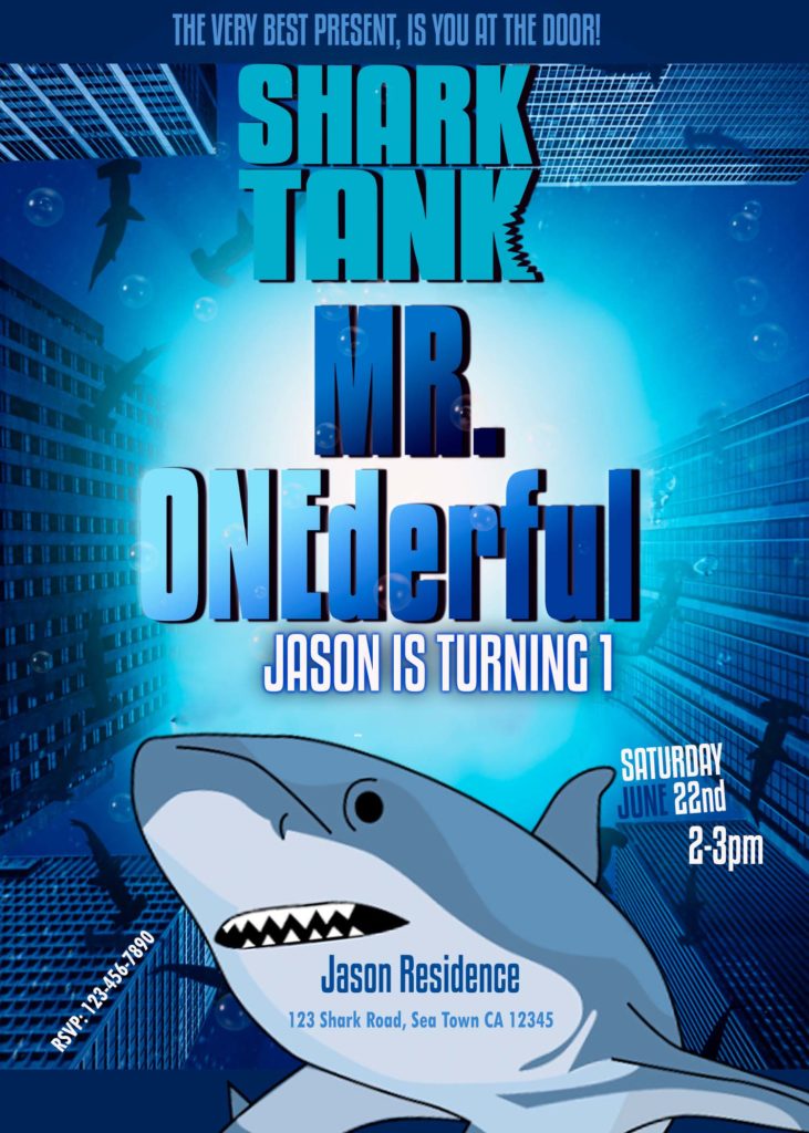 Shark Tank Birthday Party Invitation Amazing Designs Us - shark tank roblox