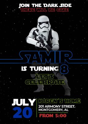 Star Wars Birthday Party Invitation