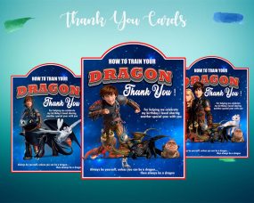 How to Train your Dragon 3 Thank You Cards 3