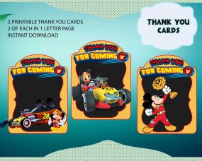 Mickey and the Roadster Racers Printable Party Kit 5