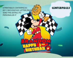 Mickey and the Roadster Racers Printable Party Kit 9