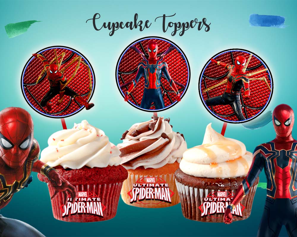 Spider-man Cupcake Toppers - Amazing Designs US