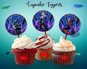 Spider-man Into The Spider-verse Cupcake Toppers 2