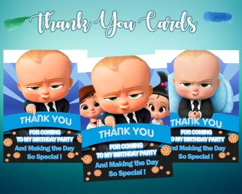 The Boss Baby Thank You Cards 2