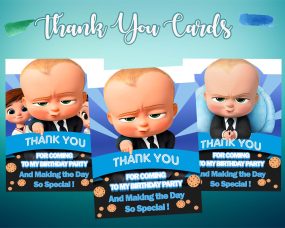 The Boss Baby Thank You Cards 3