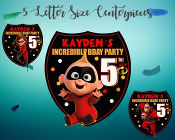The Incredibles Party Centerpieces 1