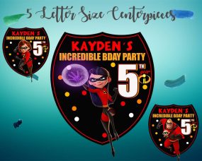 The Incredibles Party Centerpieces 2