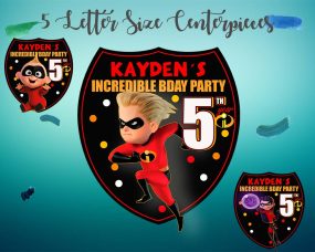 The Incredibles Party Centerpieces 3