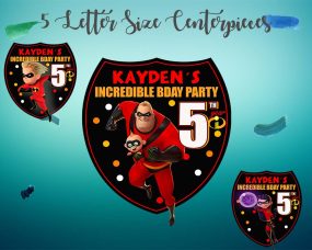 The Incredibles Party Centerpieces 4