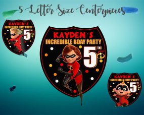 The Incredibles Party Centerpieces 5
