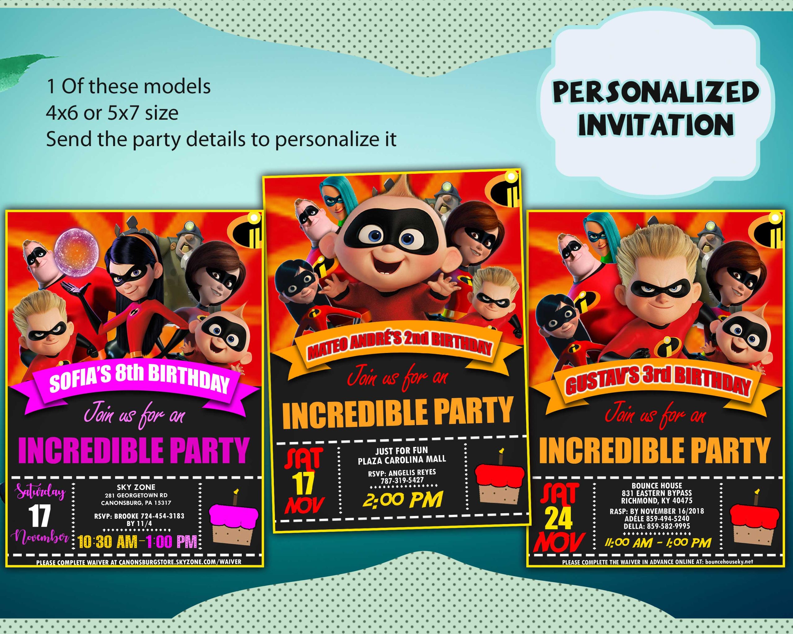 The Incredibles Printable Party Kit | Instant download design