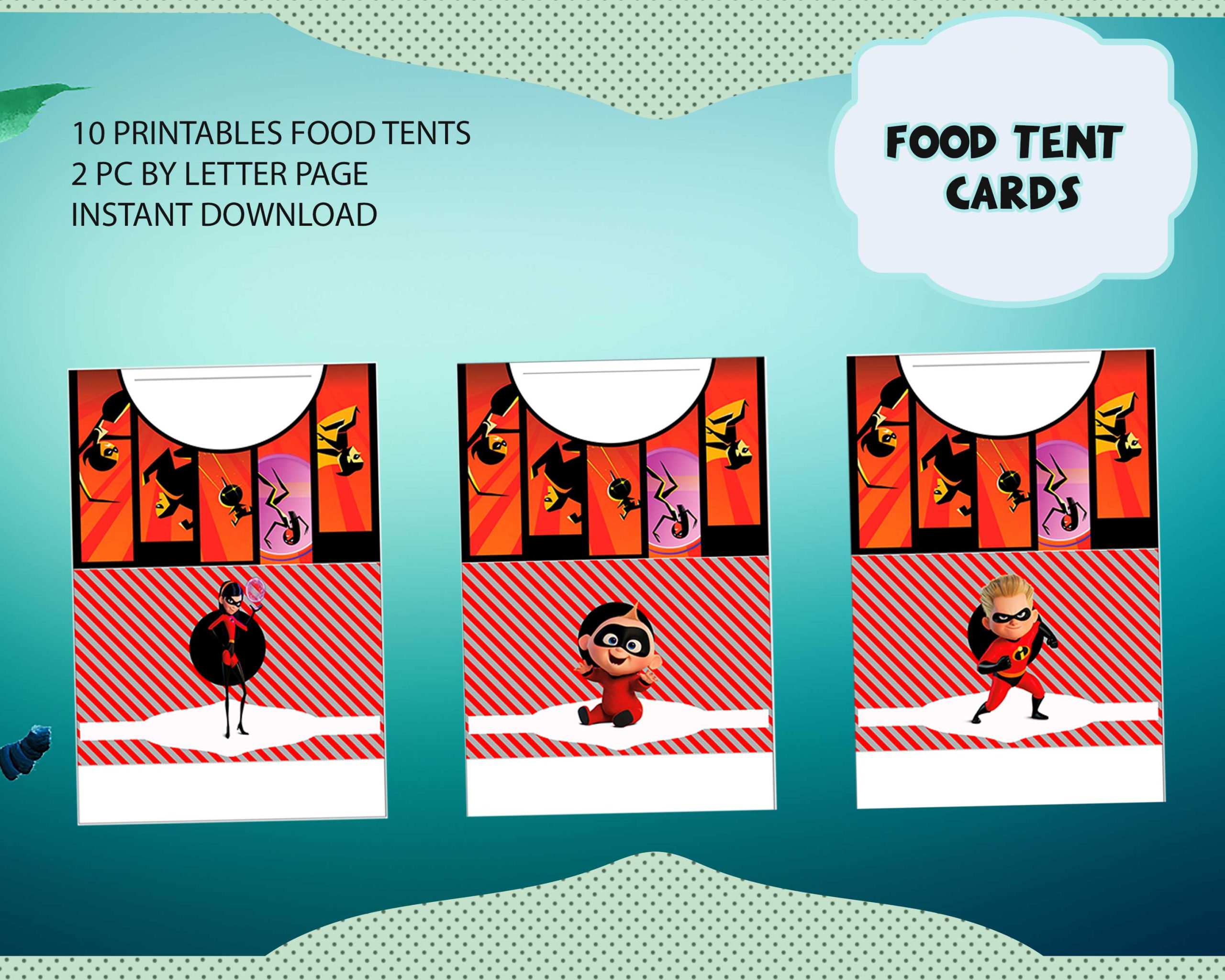 The Incredibles Printable Party Kit | Instant download design