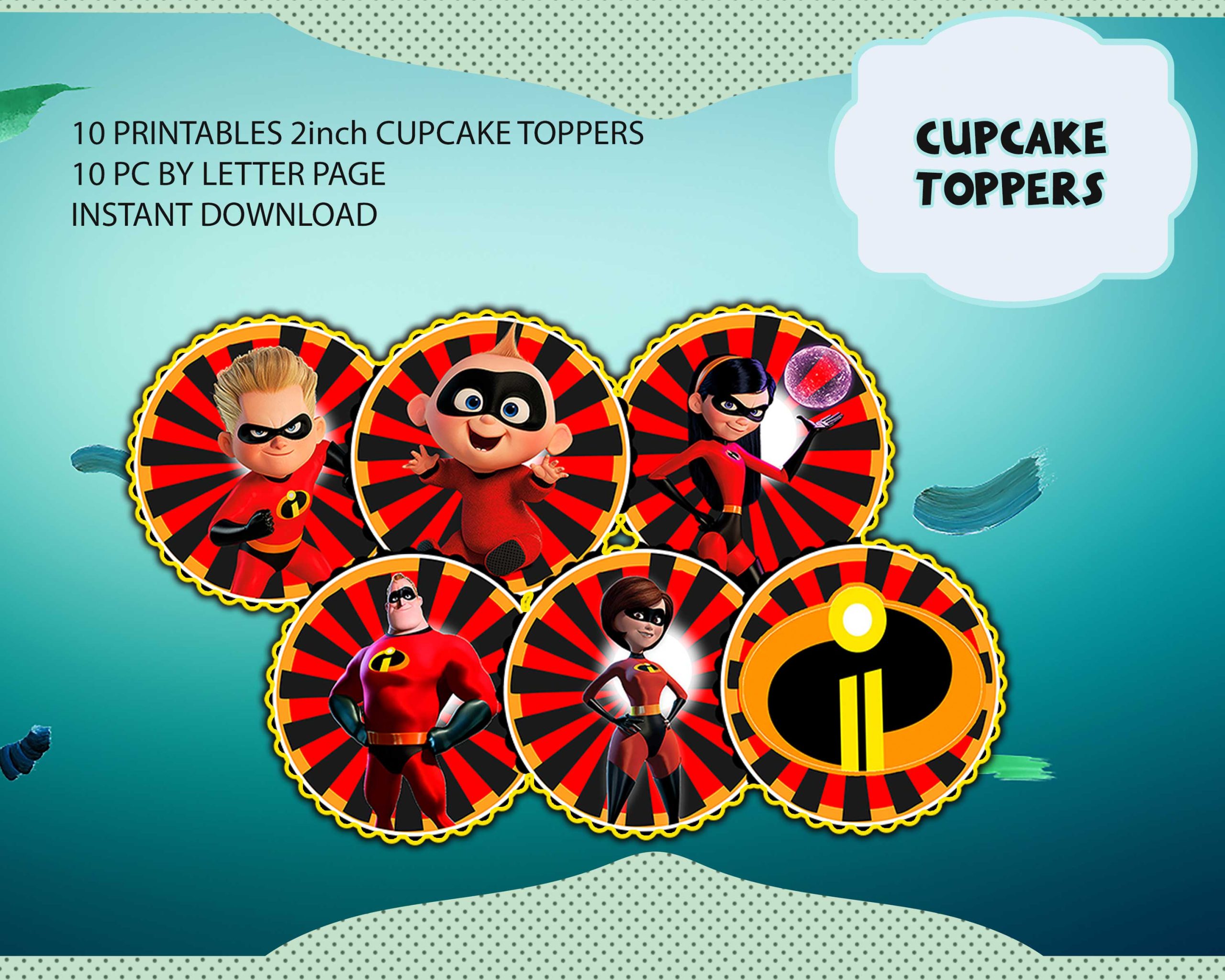 The Incredibles Printable Party Kit | Instant download design