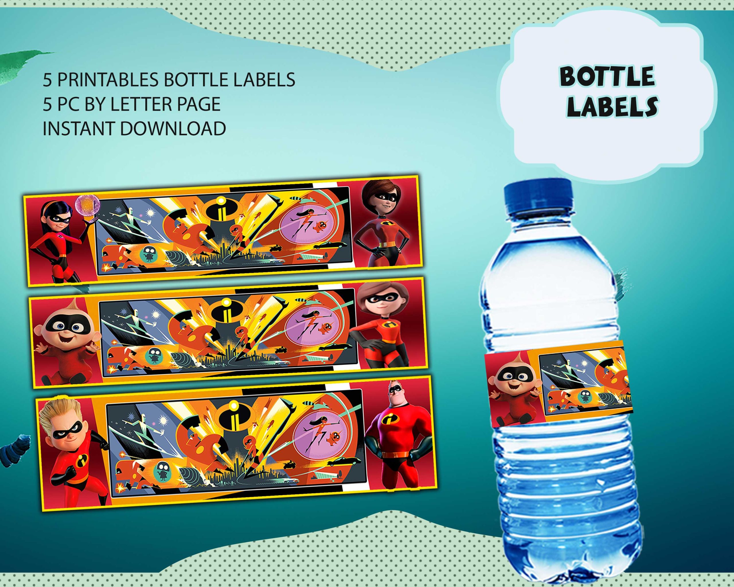The Incredibles Printable Party Kit | Instant download design