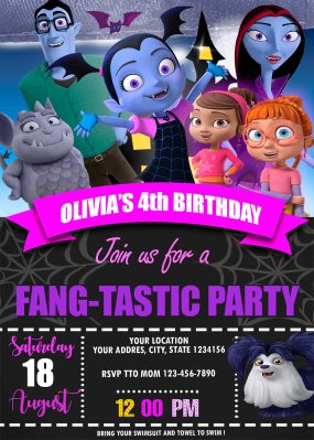 Vampirina Birthday Party Invitation