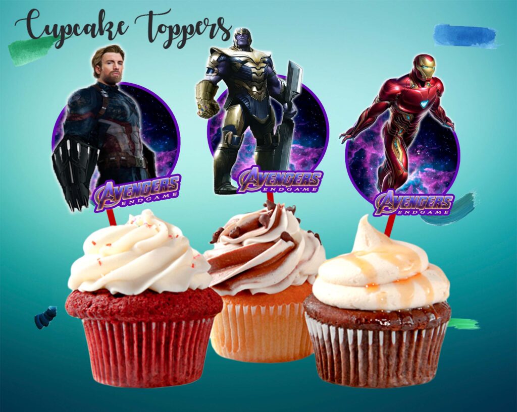 Avengers Endgame Cupcake Toppers Amazing Designs US