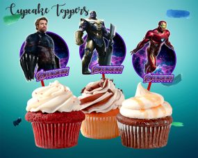 Avengers Endgame Cupcake Toppers 2