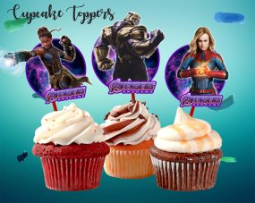 Avengers Endgame Cupcake Toppers 3