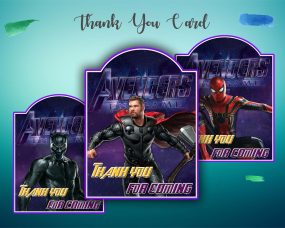 Avengers Endgame Thank You Cards 2
