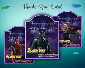 Avengers Endgame Thank You Cards