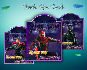 Avengers Endgame Thank You Cards 3