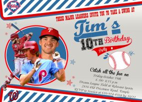 Baseball Birthday Invitation