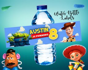 Toy Story Water Bottle Labels 4