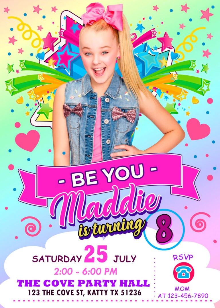 Jojo Siwa Party Invitation Lovely Invite