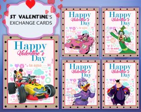 Mickey Mouse Roadster Racers Valentines Day Cards 2