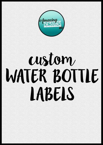 Custom water bottle labels