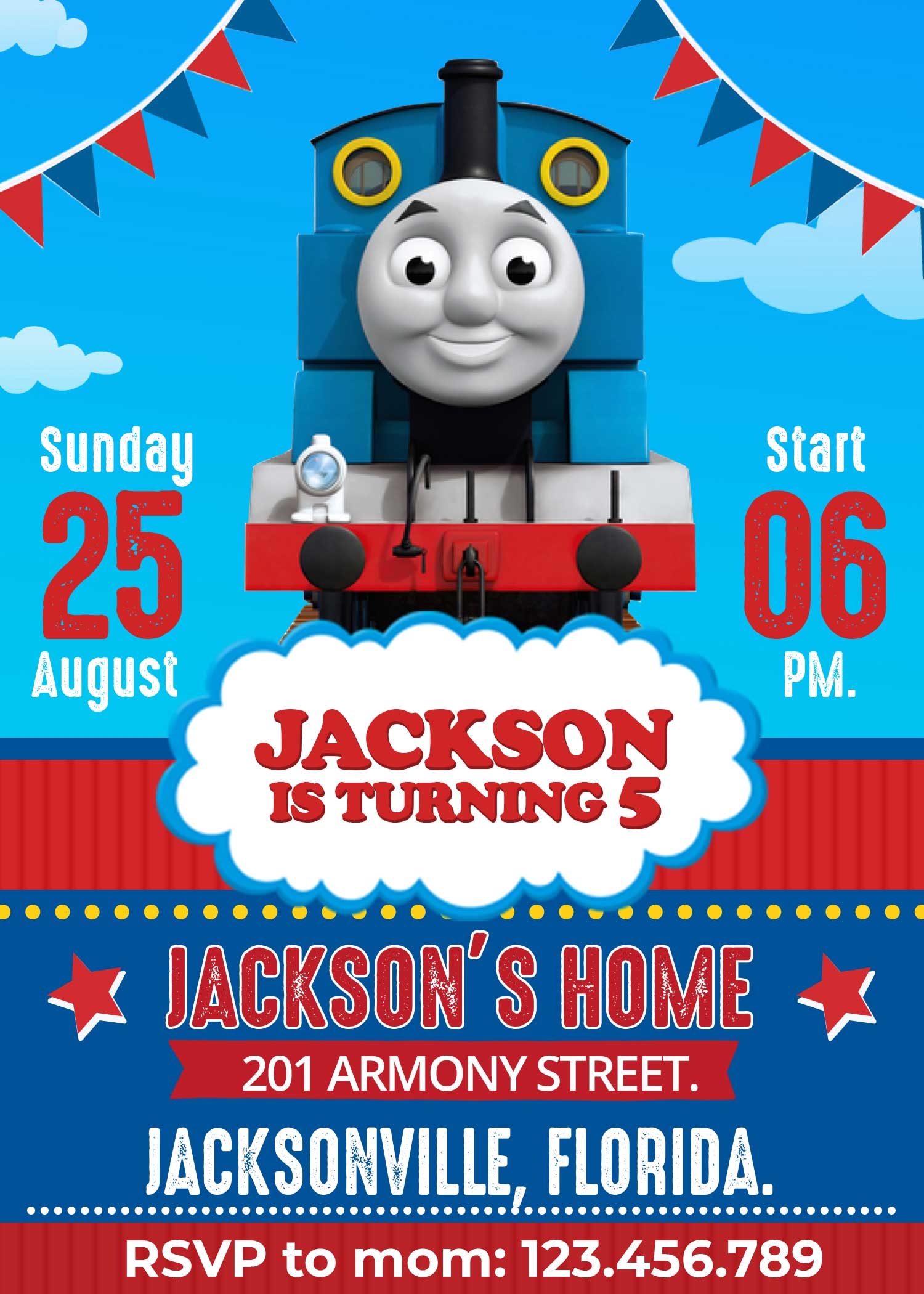 Thomas And Friends Birthday Card
