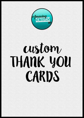 Custom thank you cards