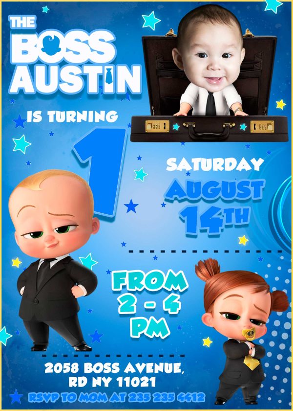 The Boss Baby Family Business Birthday Invitation