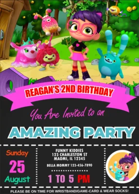 Abby Hatcher Birthday Invitation