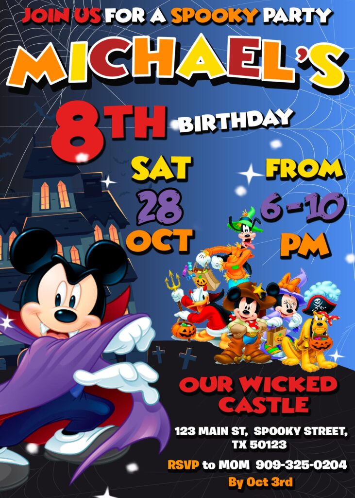 Mickey Mouse Soccer Birthday Invitation | Amazing Invite