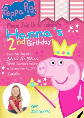 Peppa Pig Birthday Invite