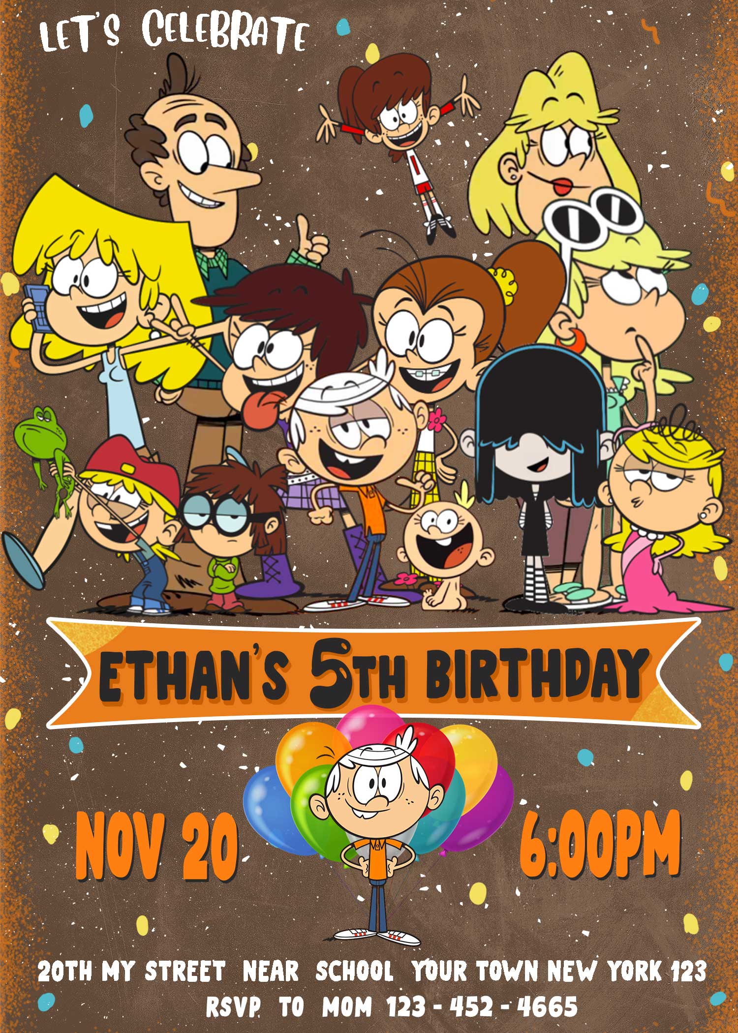 The Loud House Birthday Invitation | Incredible Invite