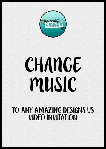 Change music to your Video Invitation