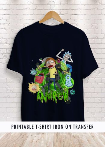 Rick and Morty Birthday Shirt Iron On Transfer