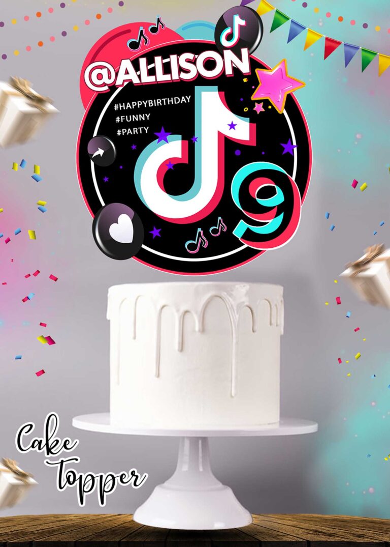 Tiktok Cake Topper Digital And Printable