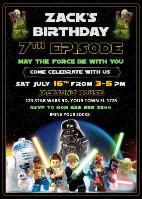 LEGO Star Wars The Skywalker Saga Birthday Invitation