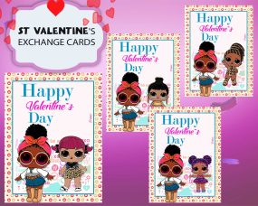 LOL Surprise Dolls Valentines Day Cards 2