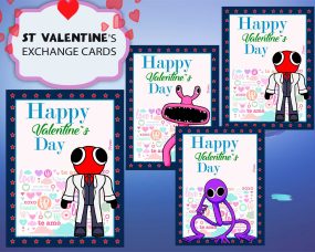 Roblox Rainbow Friends Valentines Day Cards 2