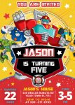 Rescue Bots Birthday Invitation | FREE Backside | 24H Ready