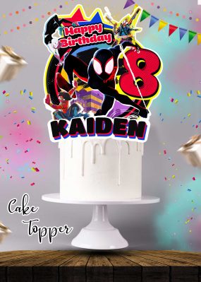 Spiderman Across the Spiderverse Cake Topper