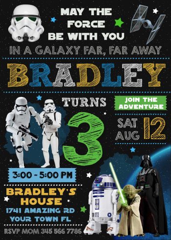 Star Wars Birthday Invitation